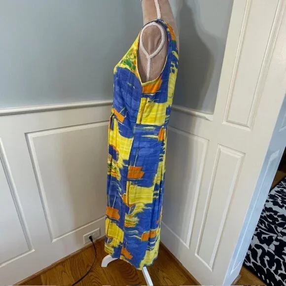 Jams World Vintage 90's Low Tide Janice Tank Pocket Midi Dress Small - Picture 4 of 8